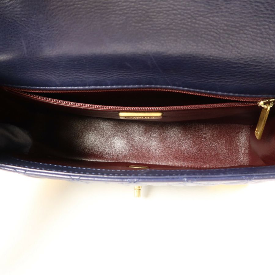 CHANEL 牛皮皮革Chain Shoulder Bag金扣鏈帶肩背袋-6