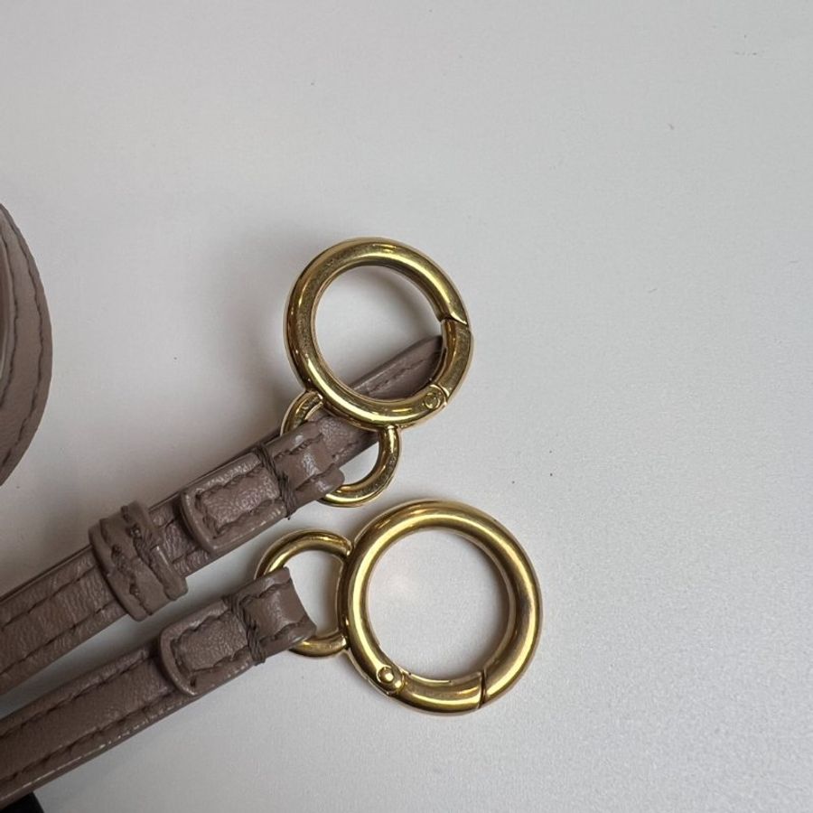 FENDI 8BN244 藕色金釦PEEKABOO MINI-11