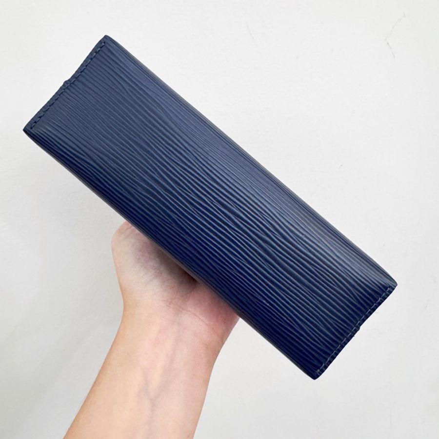 LV 深藍EPI防刮皮化妝包 晶片款-4