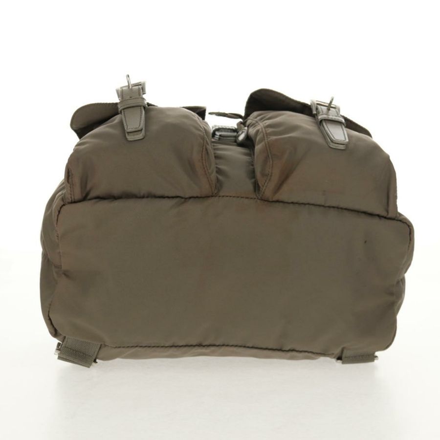 【日本直送】PRADA 雙肩包 尼龍 灰色 銀色 正品 145848-4