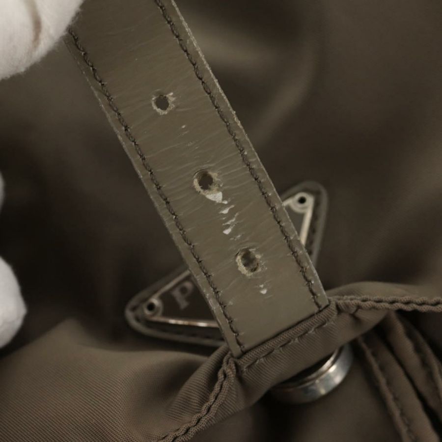 【日本直送】PRADA 雙肩包 尼龍 灰色 銀色 正品 145848-8