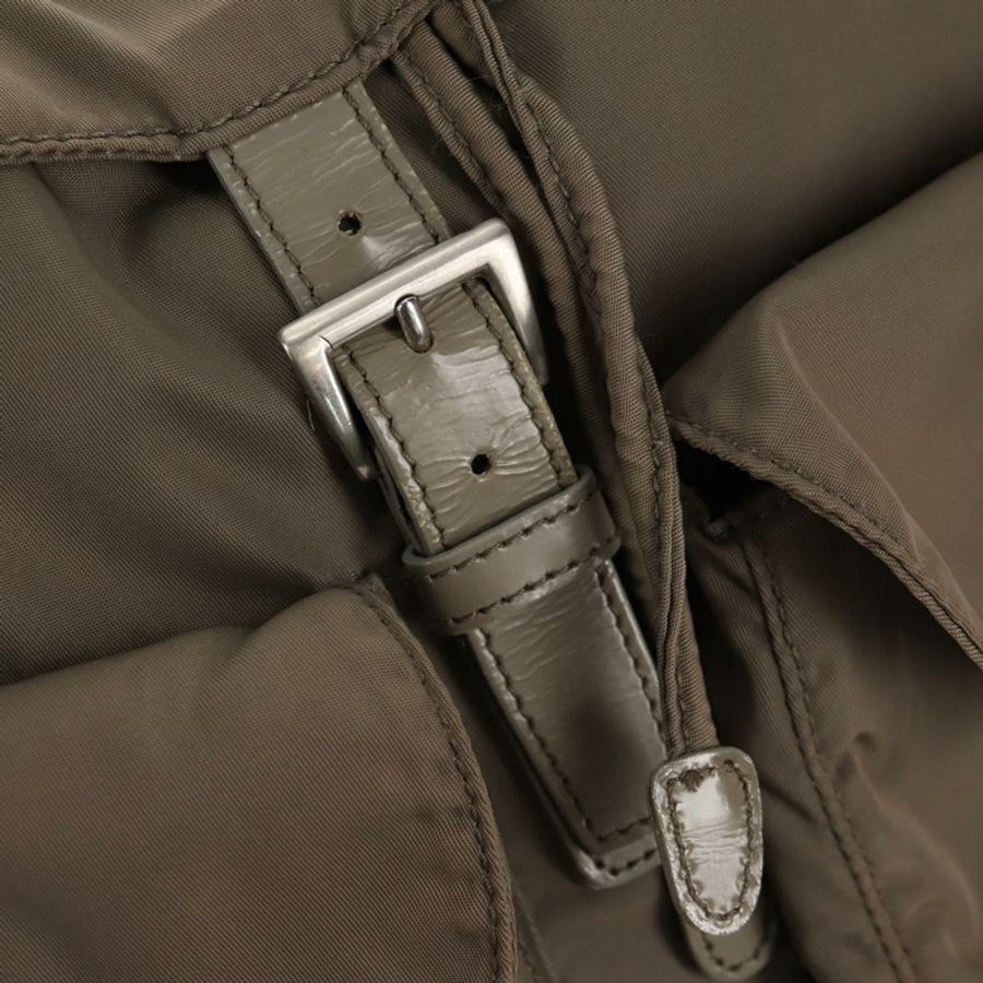 【日本直送】PRADA 雙肩包 尼龍 灰色 銀色 正品 145848-25