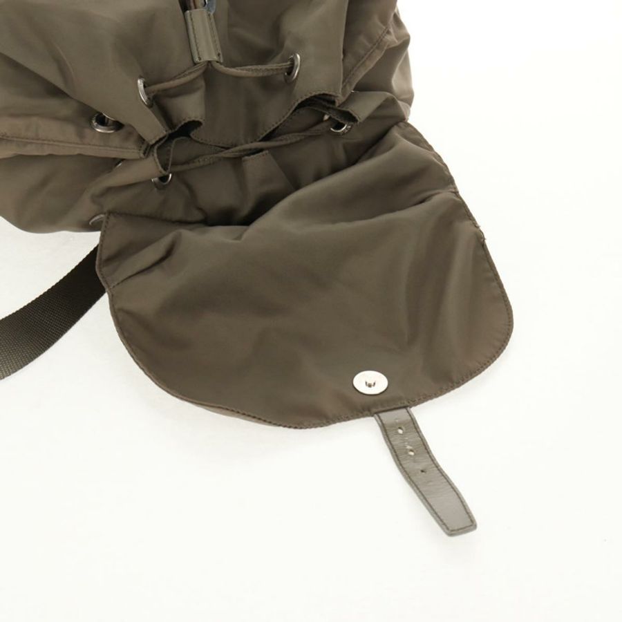 【日本直送】PRADA 雙肩包 尼龍 灰色 銀色 正品 145848-26