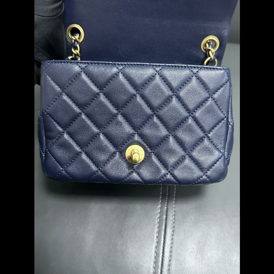 Chanel gold ball Navy Colour-11
