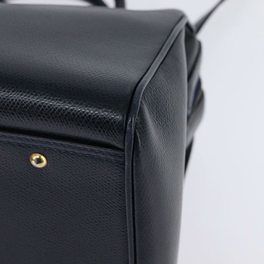 【日本直送】CELINE 手提包 皮革 兩用 海軍藍 金色 正品 148353-15