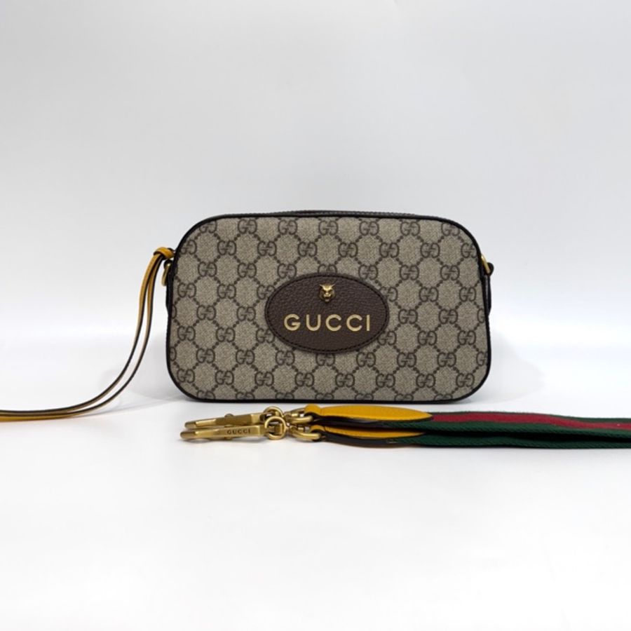Gucci 古馳 GG Supreme 老花 虎頭包 Messenger 斜背包 相機包 肩背包 Dionysus 476466-7
