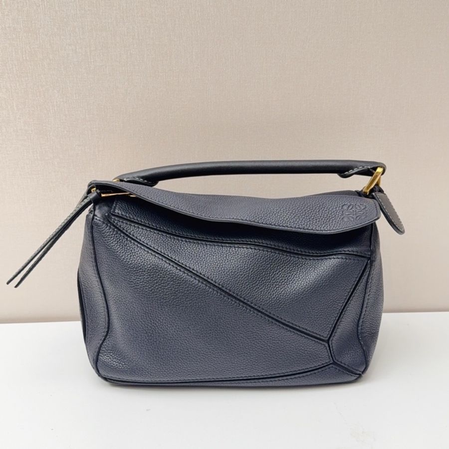 95新Loewe羅意威 藍黑色puzzle小號-5