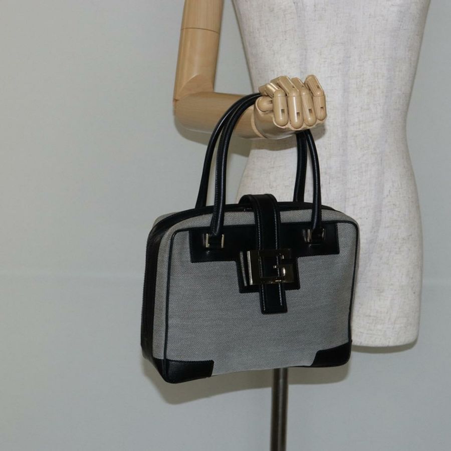 【日本直送】GUCCI 手提包 帆布 灰色 金色 001 5155 正品 BA7115-23