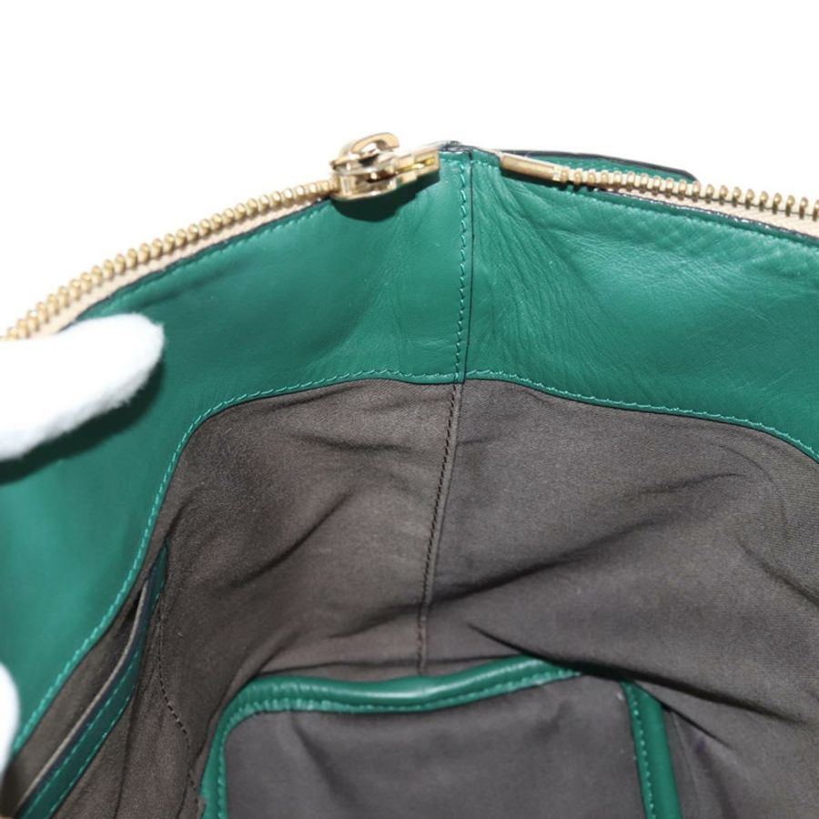 【日本直送】Chloe Bailey 手提包 皮革 兩用 綠色 正品 BA6835-24