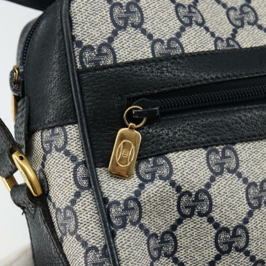 【日本直送】GUCCI GG Supreme Sherry Line 單肩包 PVC 海軍藍/紅色 56 02 005 正品 146673-19