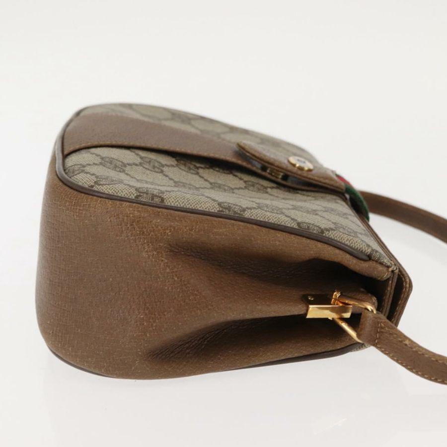 【日本直送】GUCCI GG Supreme Web Sherry Line 單肩包 PVC 米色 116 02 024 正品 ep11422-2
