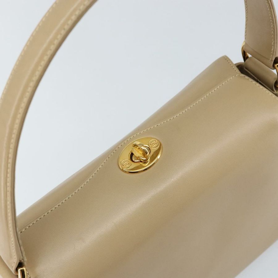 【日本直送】GUCCI 皮革單背包 米色 金色 正品 ep11343-5