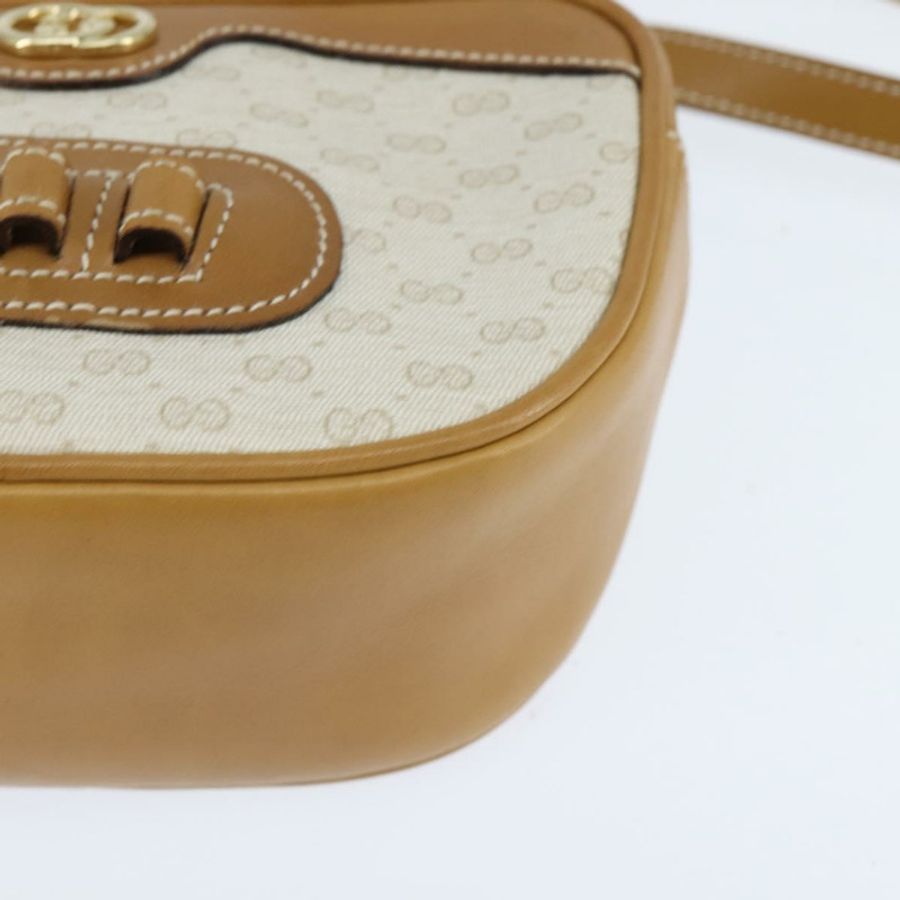 【日本直送】GUCCI Micro GG Supreme 單肩包 PVC 米色 金色 007 067 0523 正品 148285-13