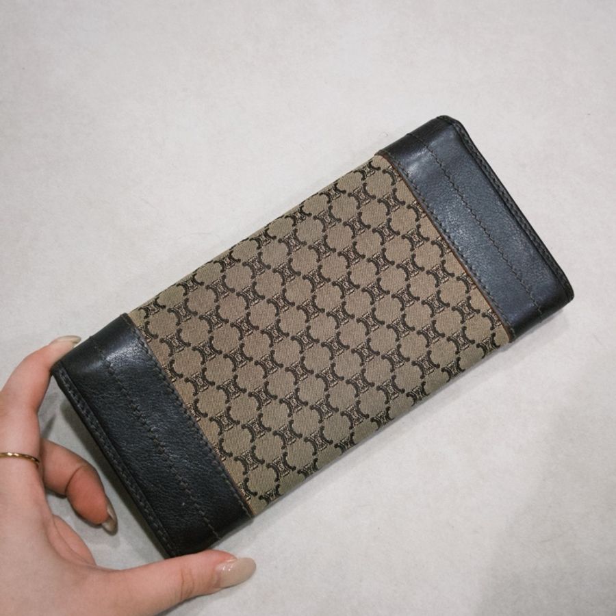 Celine vintage 中古老花長夾-6