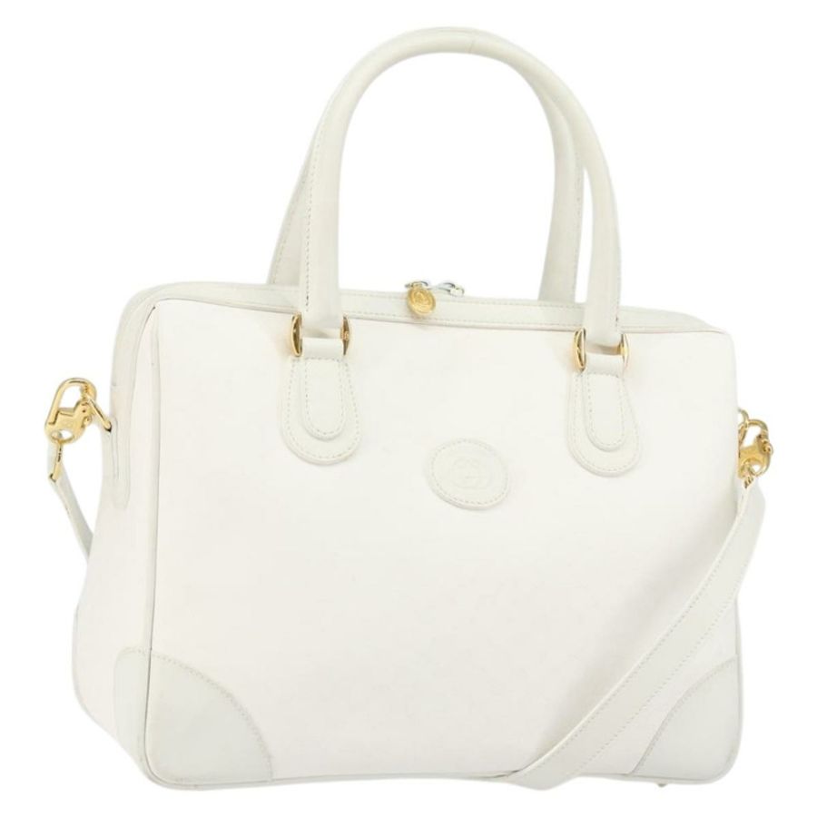 【日本直送】GUCCI Micro GG Supreme 波士頓包 PVC 兩用 白色 金色 002 123 0167 正品 BA6571-0