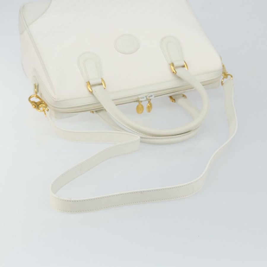 【日本直送】GUCCI Micro GG Supreme 波士頓包 PVC 兩用 白色 金色 002 123 0167 正品 BA6571-8