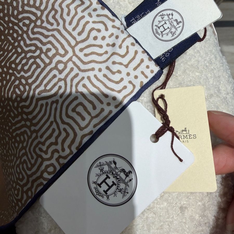 Hermes 月球絲巾🖤雙面🌛🩵超級美-6