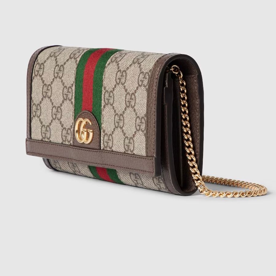 Gucci Ophidia系列鏈帶錢包-1