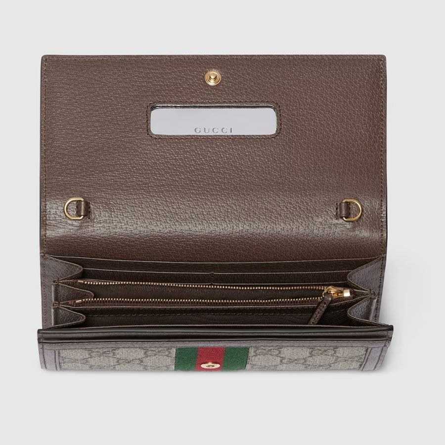 Gucci Ophidia系列鏈帶錢包-5