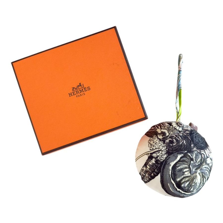 HERMES petit H 絲質 掛飾-0