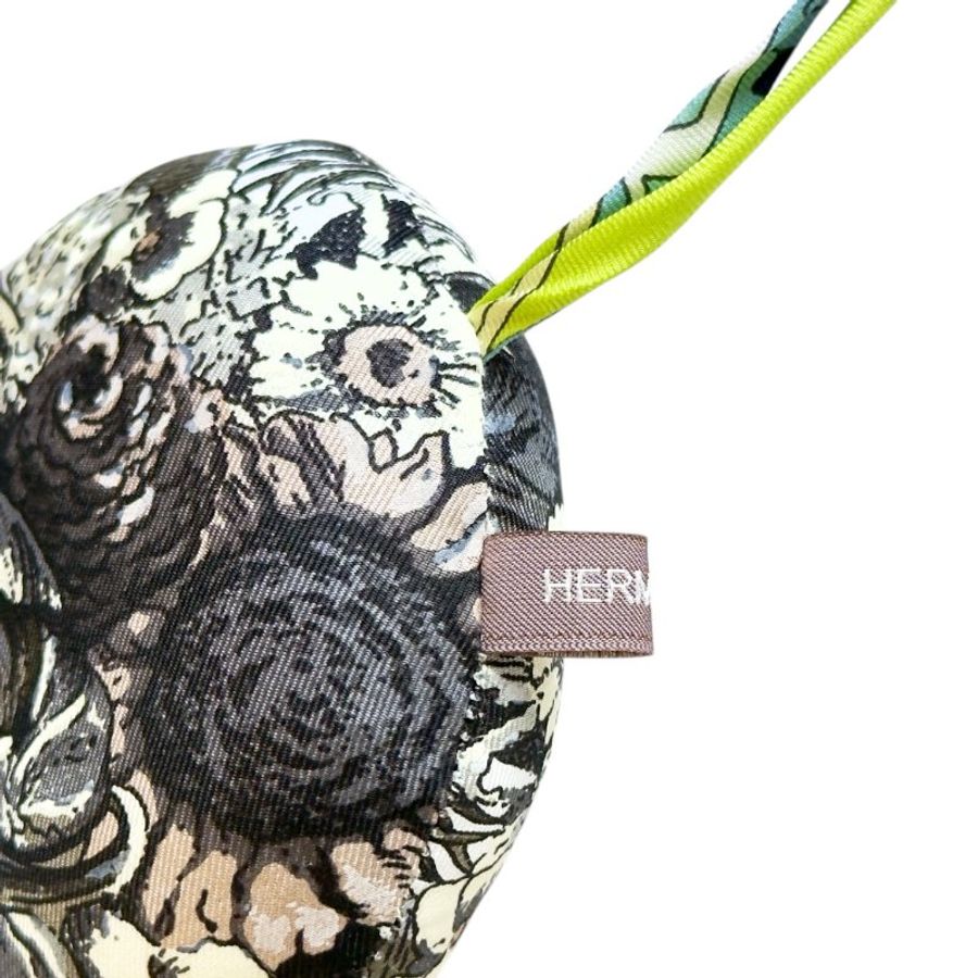 HERMES petit H 絲質 掛飾-5