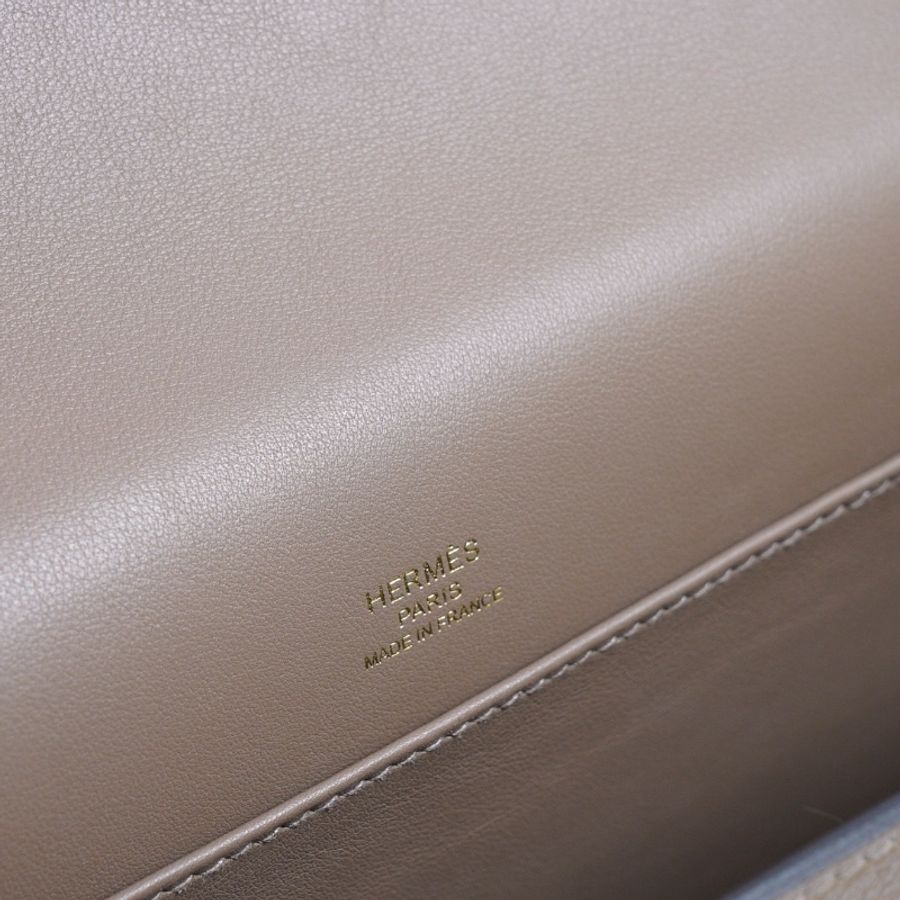 HERMES Geta 木屐包 - 灰金 B-11