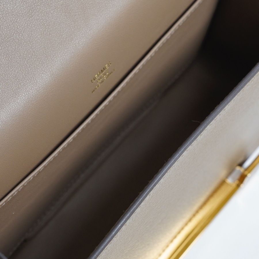 HERMES Geta 木屐包 - 灰金 B-12