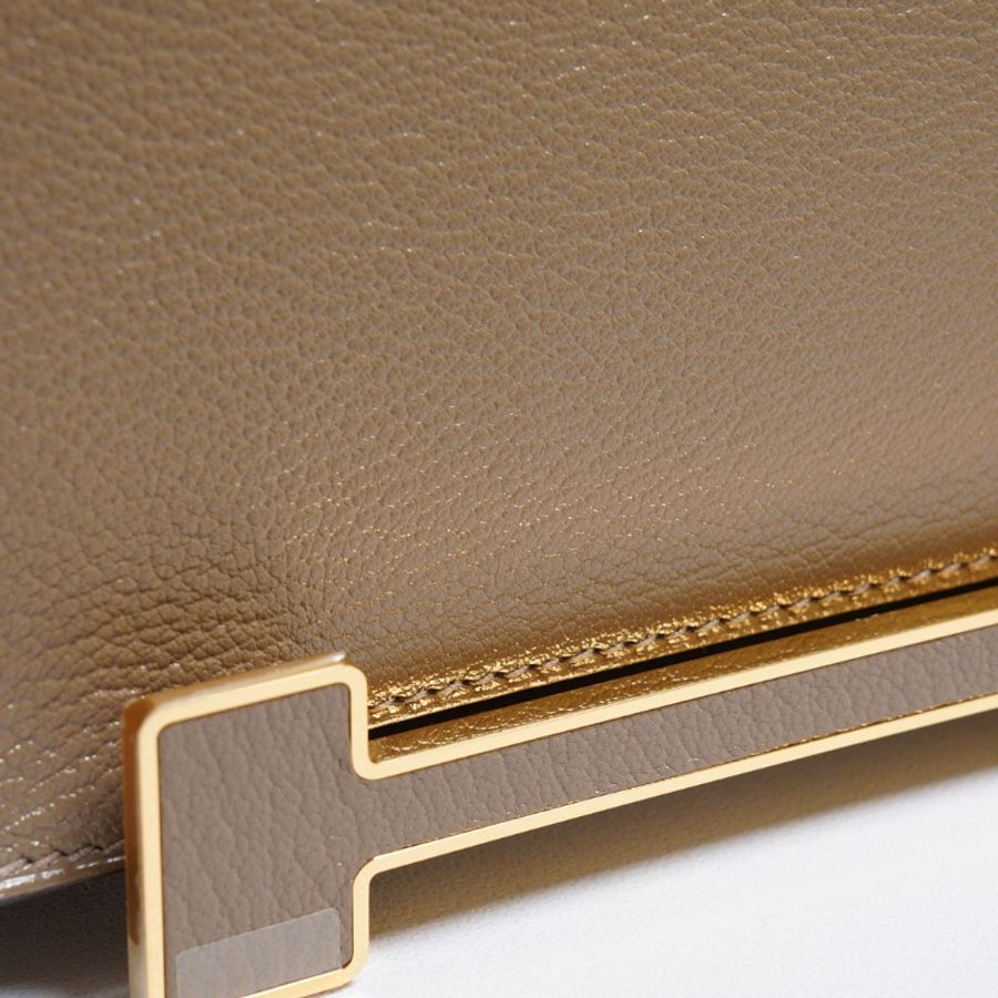 HERMES Geta 木屐包 - 灰金 B-14