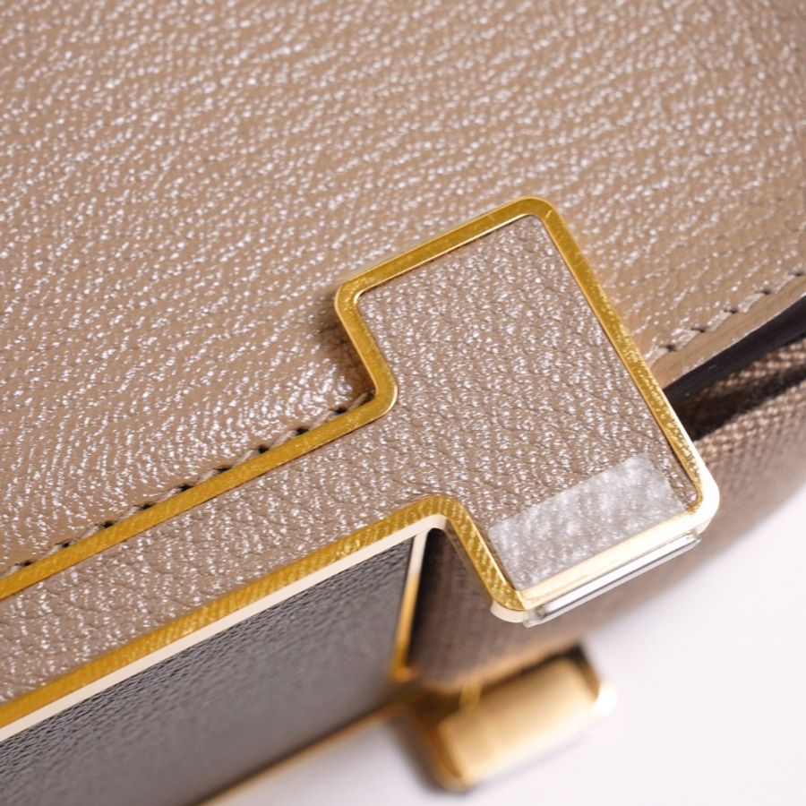 HERMES Geta 木屐包 - 灰金 B-15