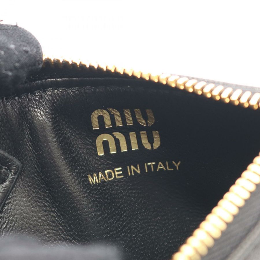 Miu Miu NAPPA AVIATOR 零錢包 5MC93MAEFXF0002 皮革 黑色 全新 女士-3