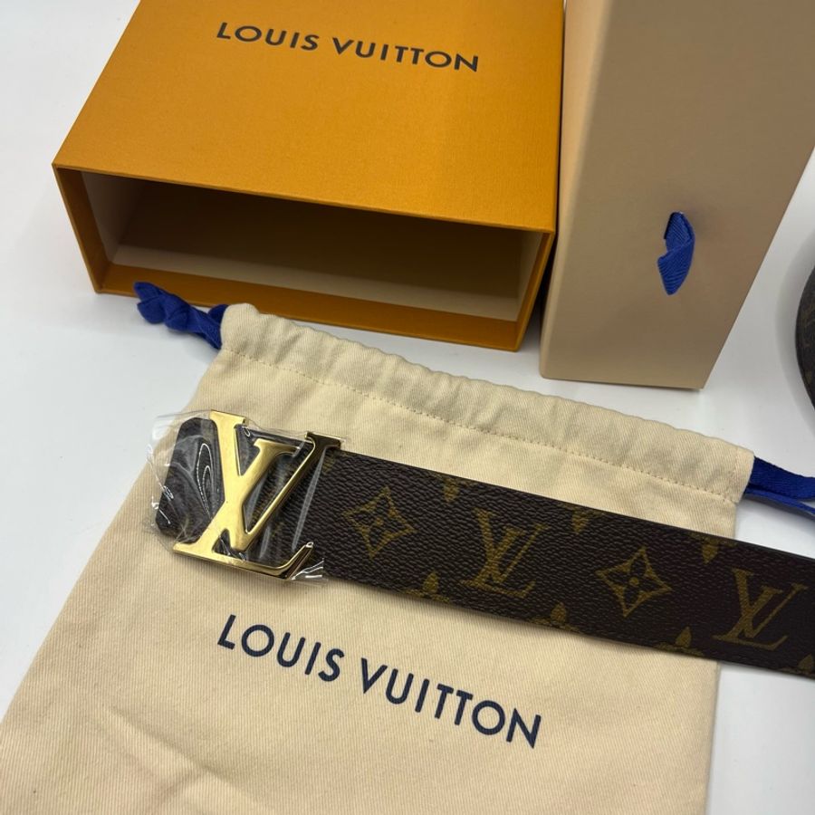 LV路易威登老花金扣腰带-5