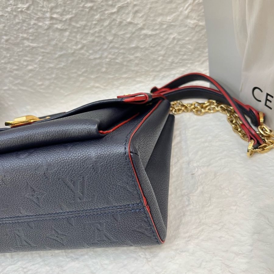 99新 LV vavin小號深藍色全皮-6