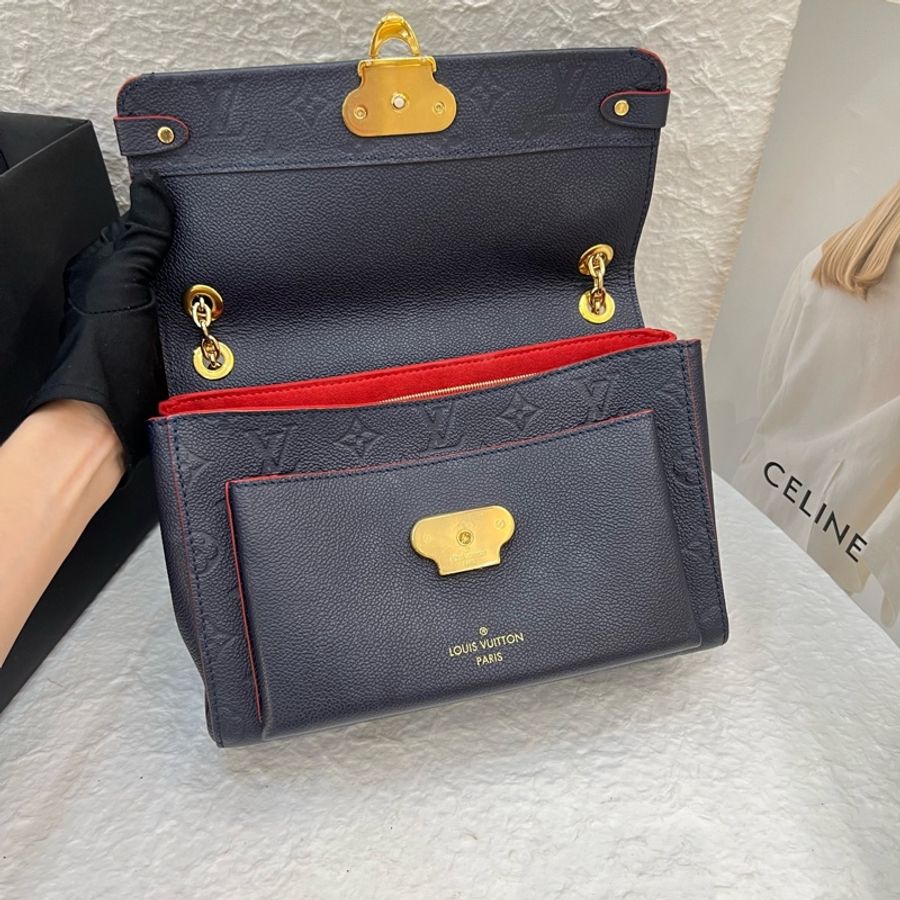 99新 LV vavin小號深藍色全皮-13