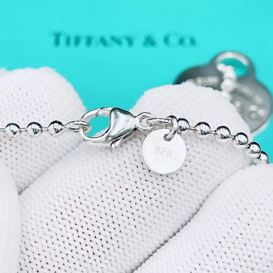 🌷Tiffany&Co.近新品愛心項鍊 |經典花紋✦fufu style 精品✦ 氣質款|蒂芬妮愛心項鍊-6