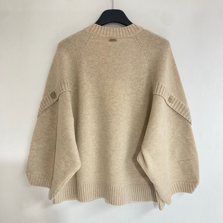 促銷品 MaxMara -Ampex蝙蝠袖毛衣 OS 版 駝色 XS M碼-2