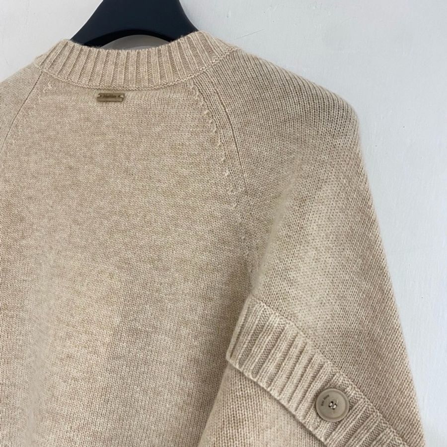 促銷品 MaxMara -Ampex蝙蝠袖毛衣 OS 版 駝色 XS M碼-3