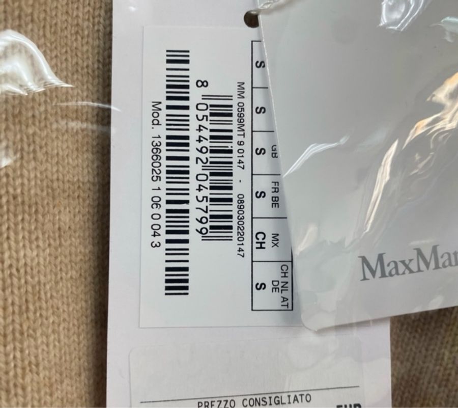促銷品 MaxMara -Ampex蝙蝠袖毛衣 OS 版 駝色 XS M碼-4
