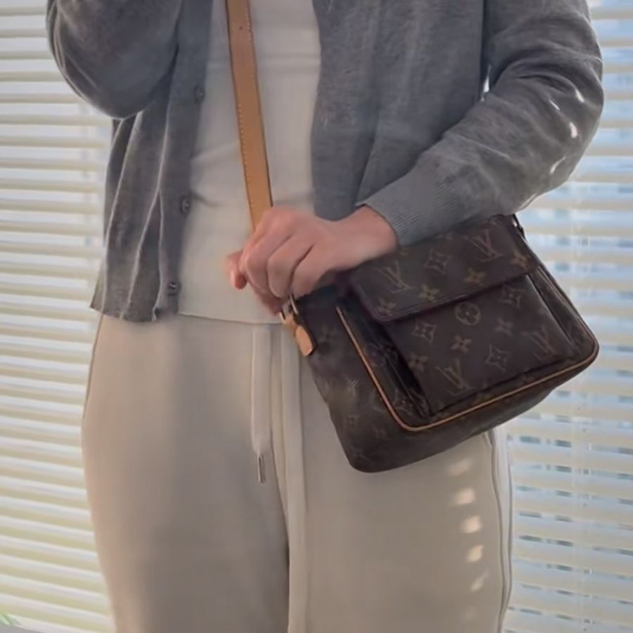 🌷Louis Vuitton 豆腐包|經典花紋✦fufu style 精品✦ 氣質款|LV豆腐包.LV協背包-0