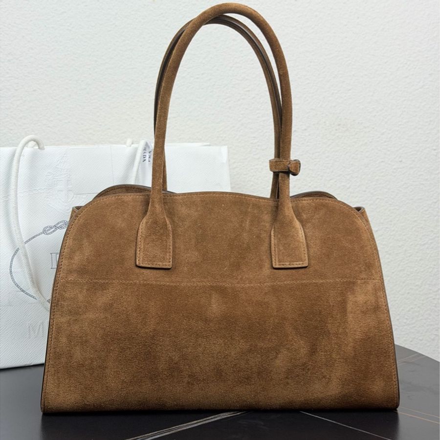 PRADA 中號 深棕色托特包 尺寸約35×18×22.5cm-5