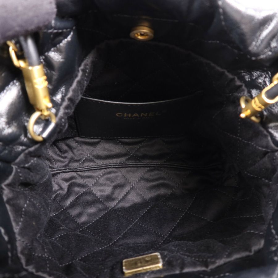 CHANEL 牛皮皮革Chanel 22 Mini金扣鏈帶肩背袋-4
