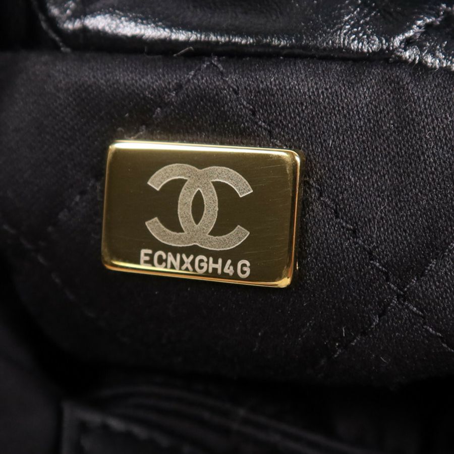 CHANEL 牛皮皮革Chanel 22 Mini金扣鏈帶肩背袋-6