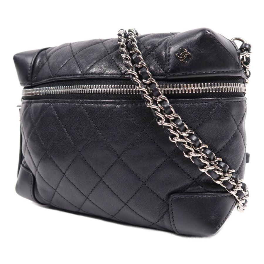 CHANEL 【激減優惠】羊皮皮革Chain Shoulder Bag銀扣鏈帶肩背袋-2