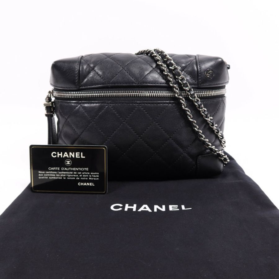CHANEL 【激減優惠】羊皮皮革Chain Shoulder Bag銀扣鏈帶肩背袋-8
