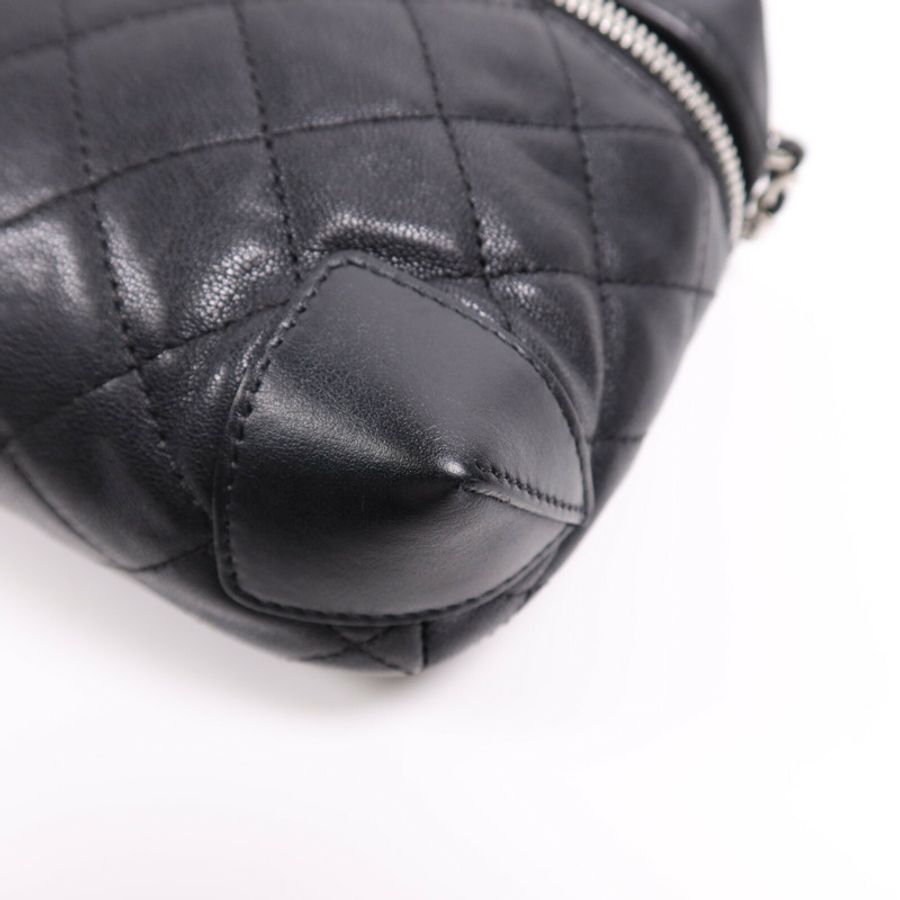 CHANEL 【激減優惠】羊皮皮革Chain Shoulder Bag銀扣鏈帶肩背袋-9