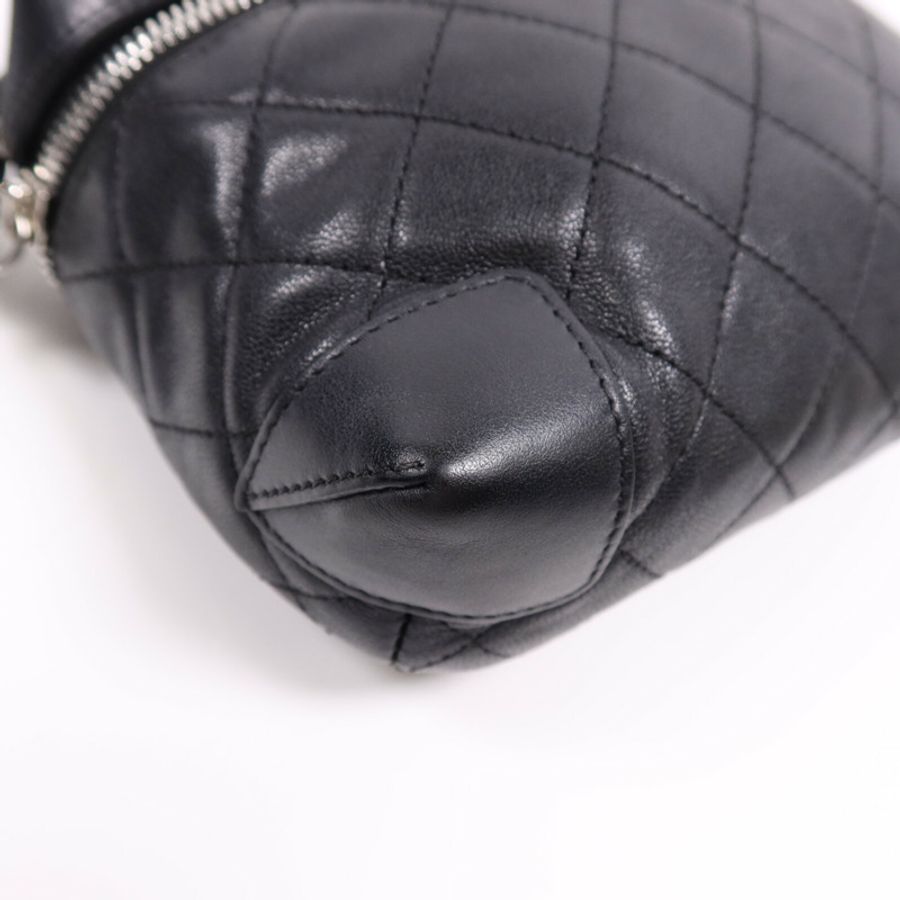 CHANEL 【激減優惠】羊皮皮革Chain Shoulder Bag銀扣鏈帶肩背袋-10