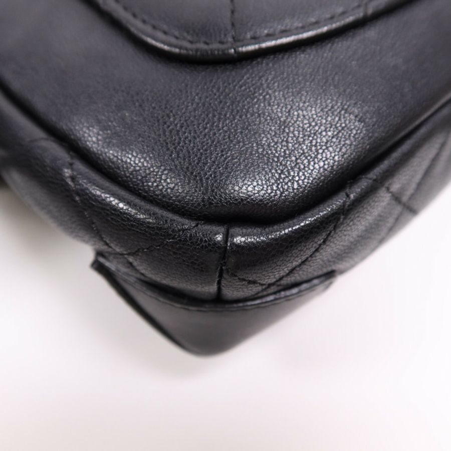CHANEL 【激減優惠】羊皮皮革Chain Shoulder Bag銀扣鏈帶肩背袋-12