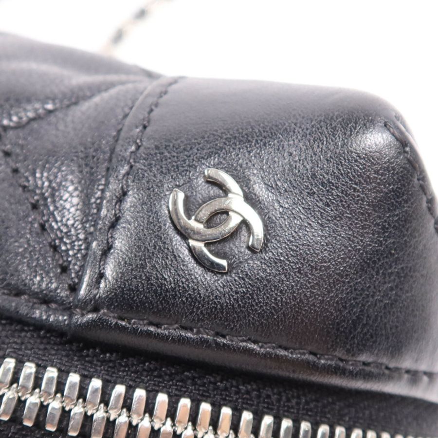 CHANEL 【激減優惠】羊皮皮革Chain Shoulder Bag銀扣鏈帶肩背袋-13