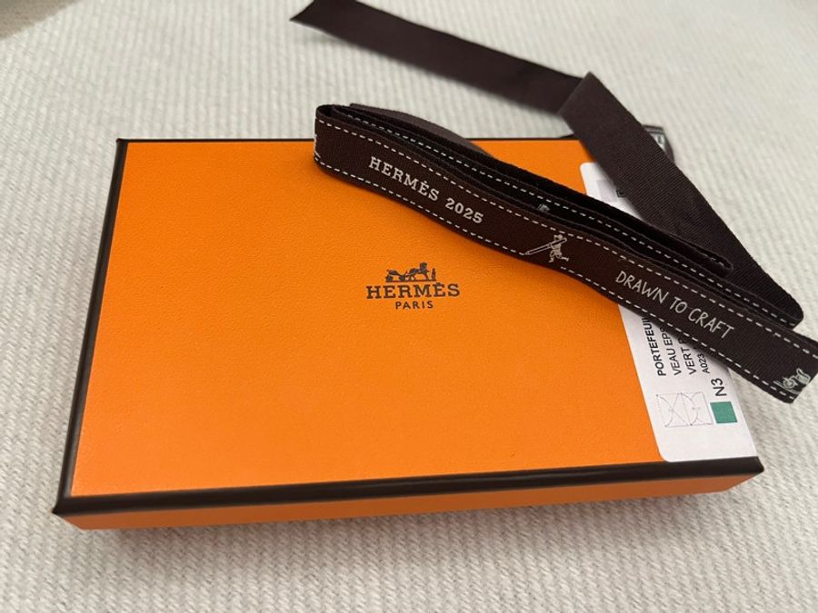 「已售出」 2025 愛馬仕 Hermes Calvi duo 新薄荷綠 N3 epsom皮 K刻-4