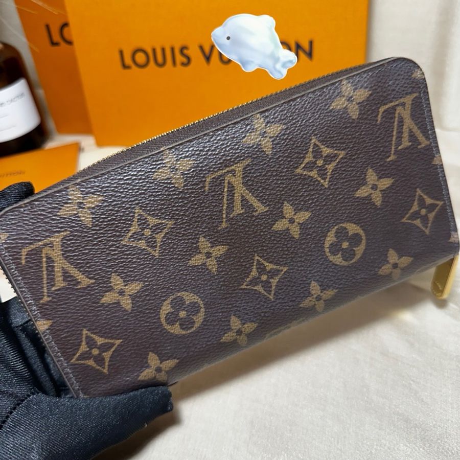LV經典老花發財長夾 晶片款-1