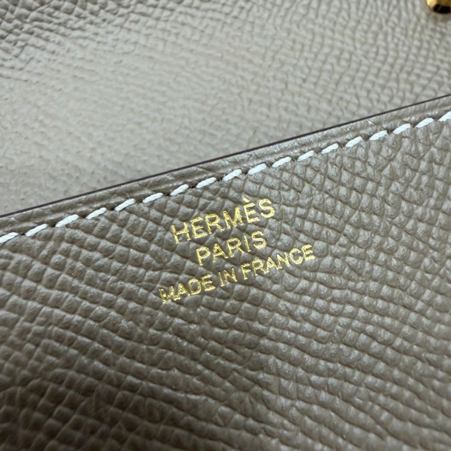 HERMES 愛馬仕 clic 16 大象灰 金扣 斜背包 肩背包 側背包 手拿包-20